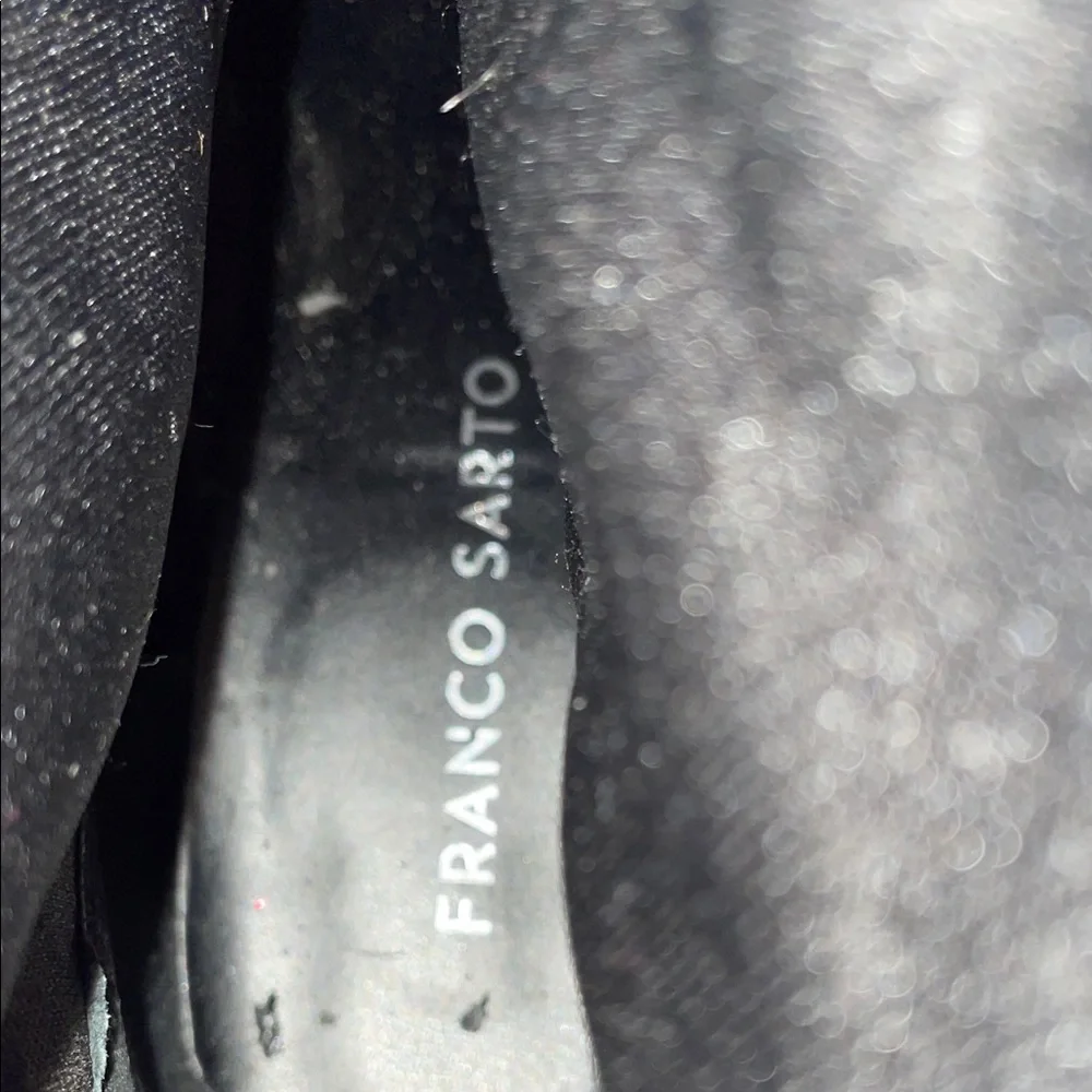 Franco Sarto Black leather Boots Sz 6